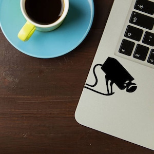 Banksy Security Camera Trackpad Keyboard Macbook Vinyl Decal / Sticker