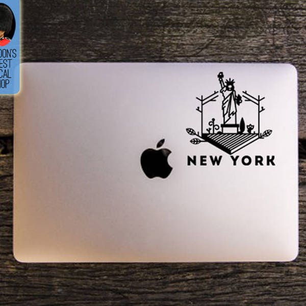 City of New York Statue of Liberty Macbook / Laptop Vinyl Decal