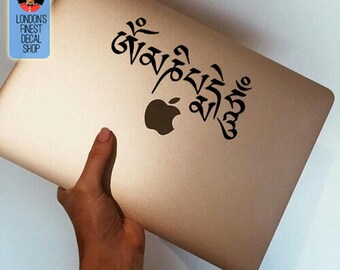 Om Mani Padme Hum mantra Macbook / Laptop Vinyl Decal