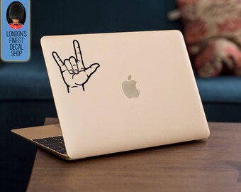ASL I love you sign language Macbook / Laptop Vinyl Decal