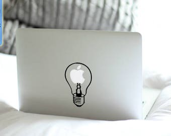 Bulb  - Macbook Vinyl Decal Sticker / Laptop Decal / iPad Sticker