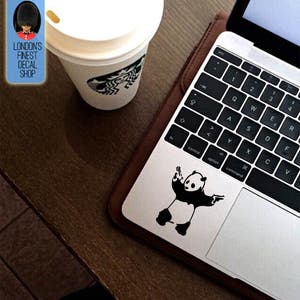 Banksy Panda Trackpad Keyboard Macbook Vinyl Decal / Sticker