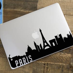 Paris City Eiffel Tower Skyline Macbook / Laptop Decal