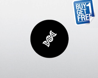 DNA - Macbook Apple Decal Sticker / Laptop Decal / Apple Logo Cover / 2 for 1 price
