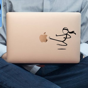 Kung Fu Stickman - Macbook Vinyl Decal Sticker / Laptop Decal / iPad Sticker