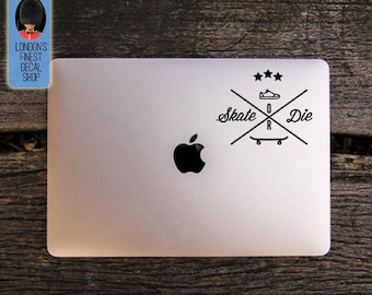 Skate or Die Skateboard Macbook / Laptop Vinyl Decal