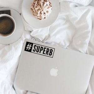 Superb MacBook / Laptop Vinyl Decal - Etsy