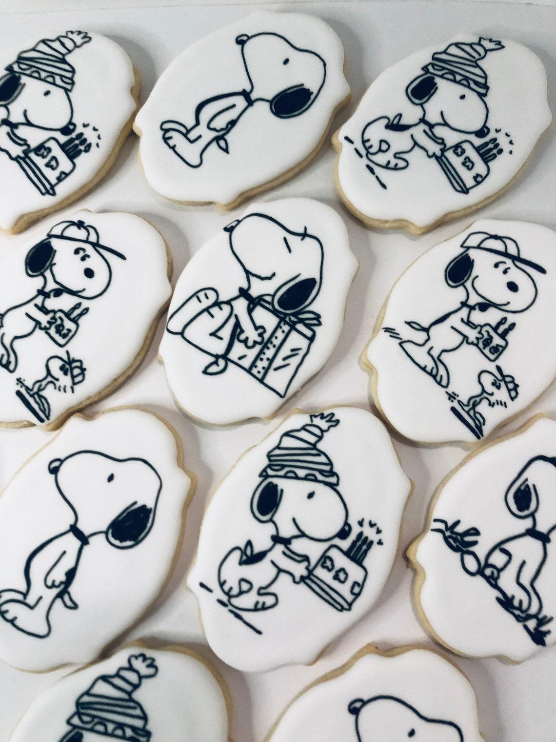 Snoopy Charlie Brown Cookies Etsy