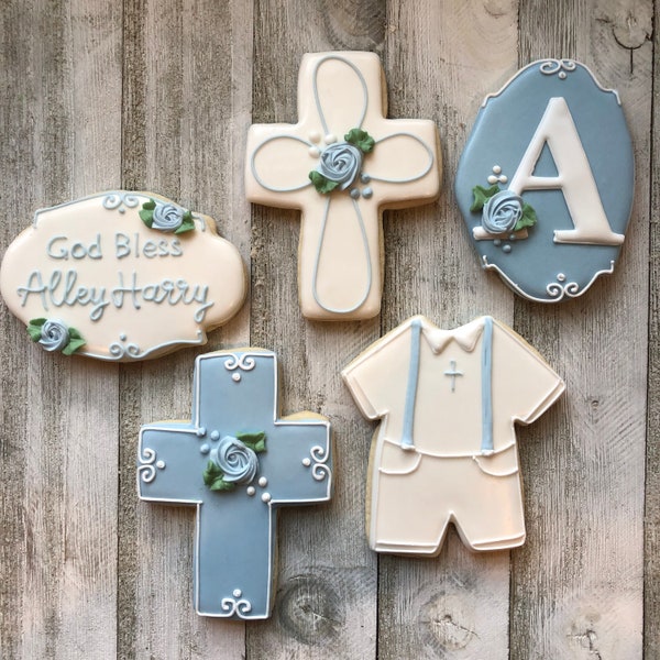 Baptism Cookies Etsy