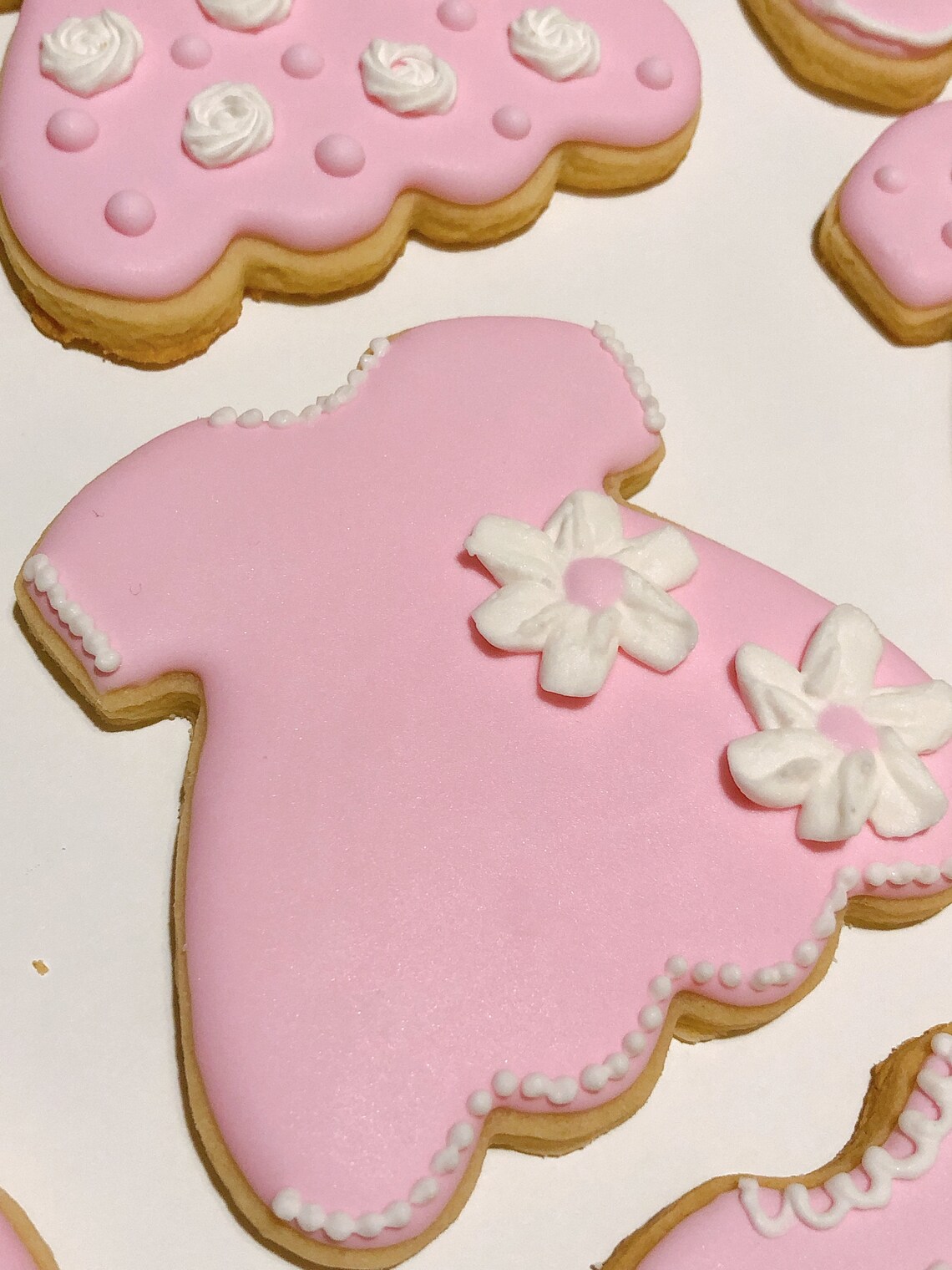 Baby GIRL dress cookies for baby shower or gift Etsy