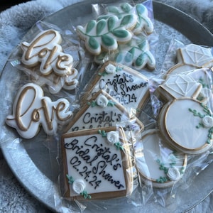 Engagement/proposal/bridal shower /wedding cookies