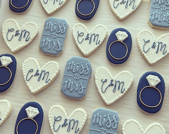 Miss to Mrs. Bridal / Engagement  Cookies