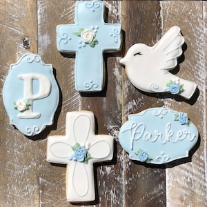 Baptism christening cookies