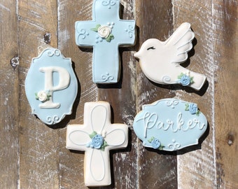 Baptism christening cookies