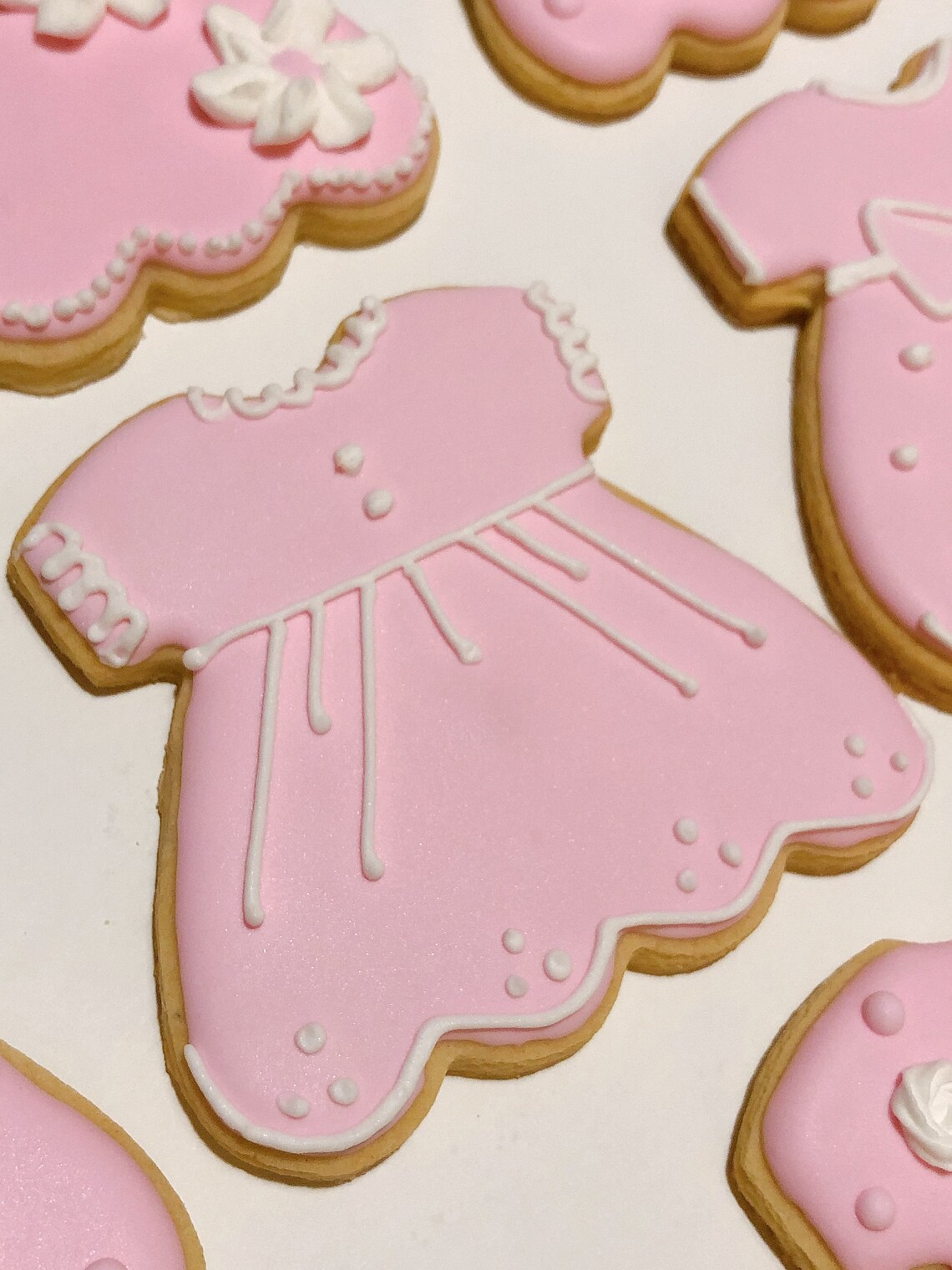 Baby GIRL dress cookies for baby shower or gift Etsy