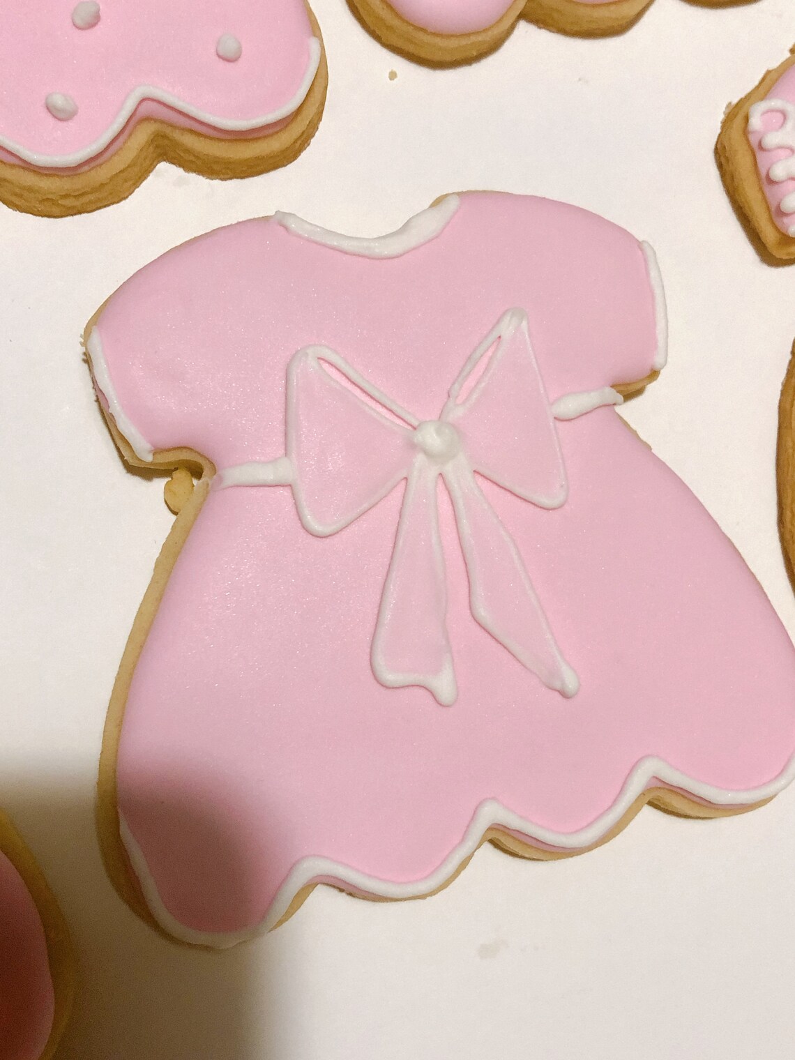 Baby GIRL dress cookies for baby shower or gift Etsy