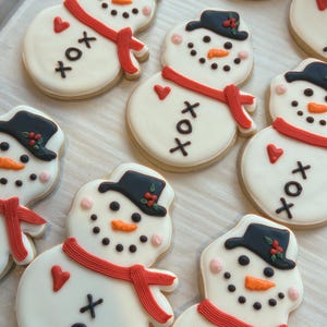 Snowman holiday cookies