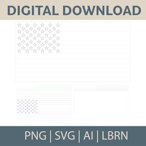 Portamonedas con la bandera de EE. UU. - DESCARGA DIGITAL