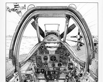 Airplane art | Etsy