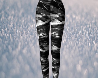 Black Leggings for Women, Black White Leggings, Leggings black, Leggings print, Legging print, Legging black, print legging, leggings women