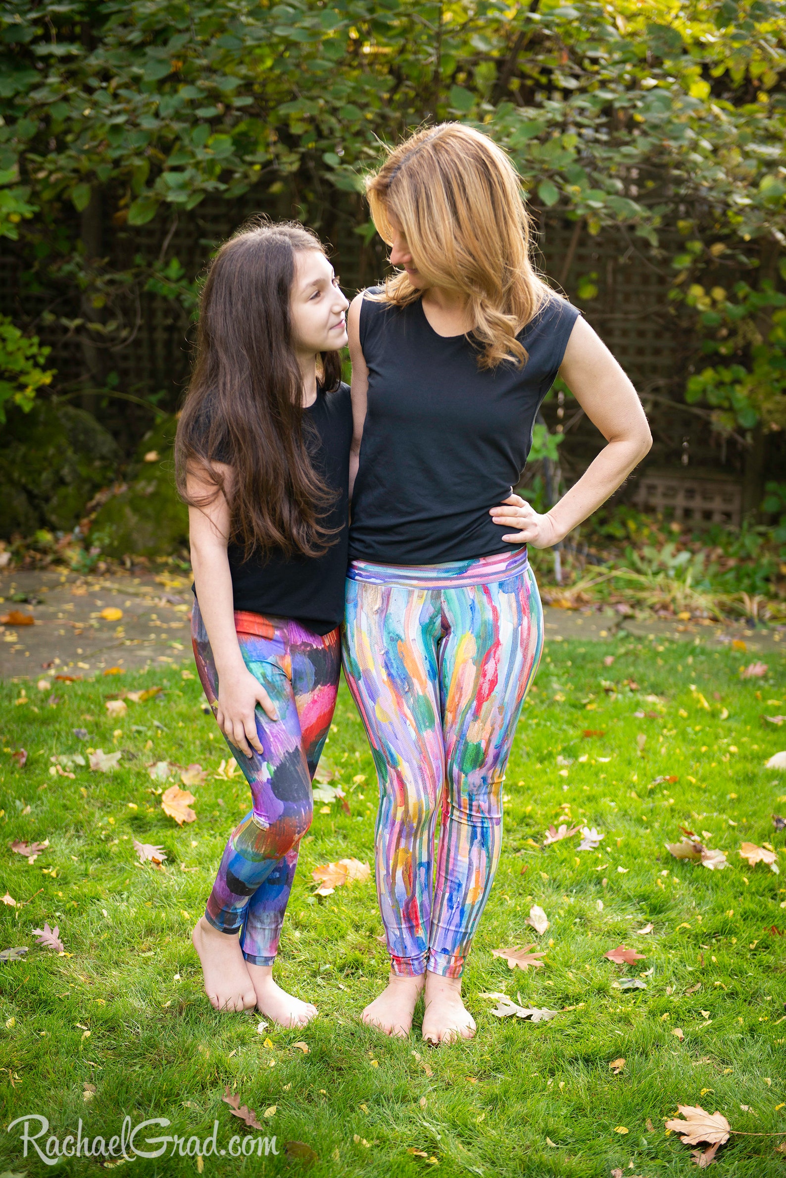 Mommy And Me Matching Leggings Set Mom Daughter Outfit Etsy