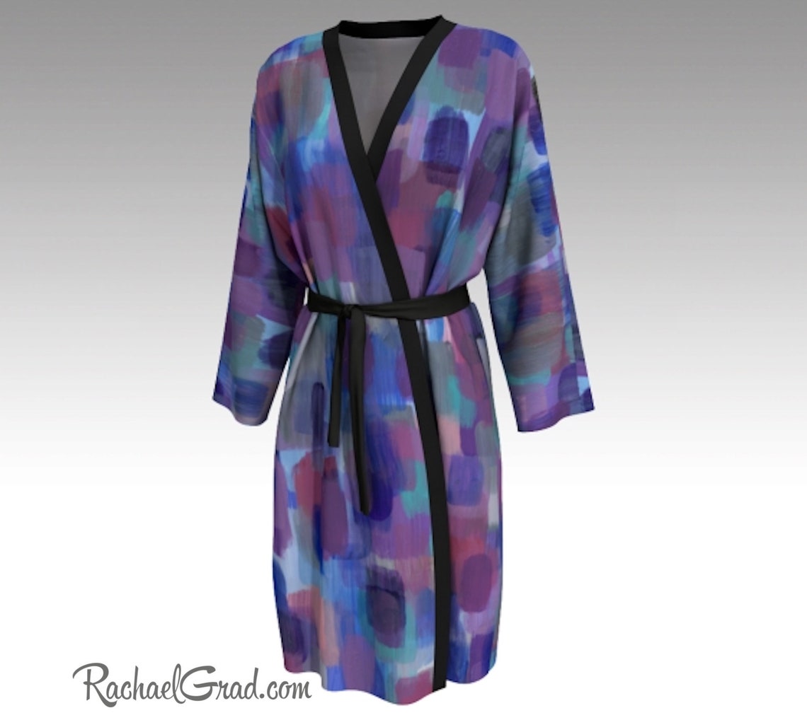 Purple Robe Purple Bathrobe Purple Art Robes for Women Gift Etsy