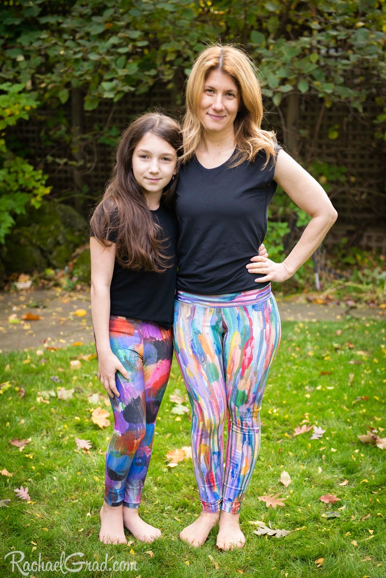 Mommy and Me Matching Leggings Set Mom Daughter Outfit - Etsy