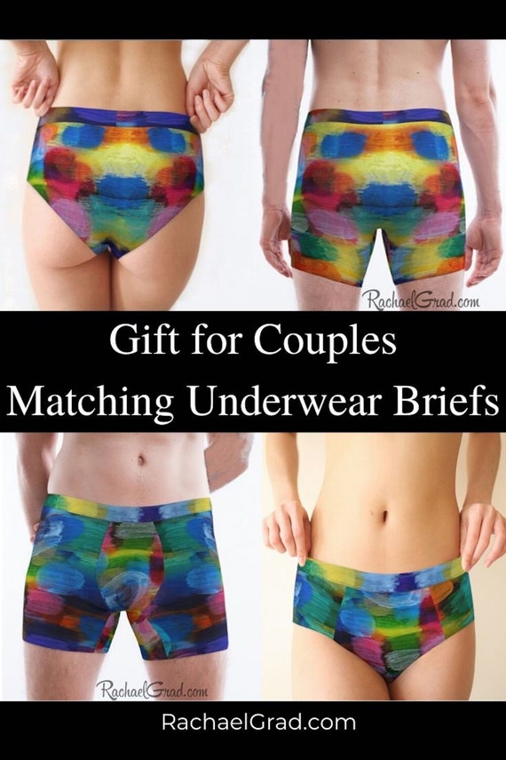 Matching Underwear Set Hearts for Valentines by Artist Rachael Grad