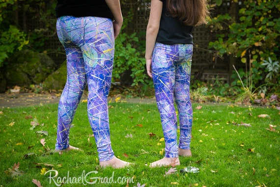 Leggings Mom and Baby, Mommy and Me Matching Leggings, Mom Daughter Outfit,  Purple Pants, Mommy Me Leggings, Matching Leggings Mommy Me, Mom 
