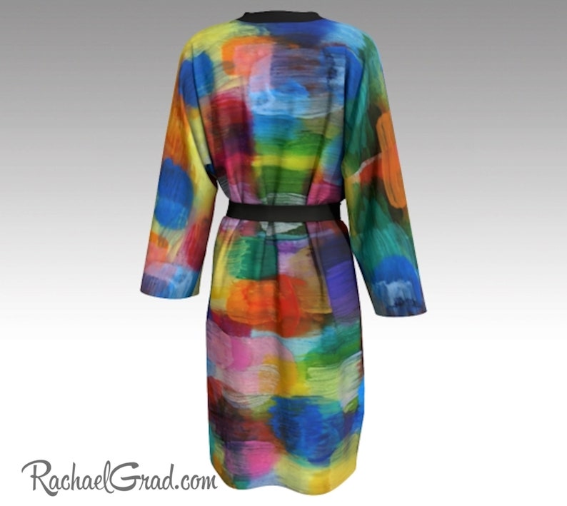 Rainbow Bathrobes Rainbow Robe Bathrobe Gift for Her Color Etsy