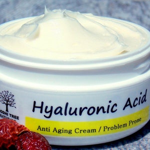 Hyaluronic Acid cream / Night cream / Anti Aging / Natural Sources / Self Care / Handmade SkinCare