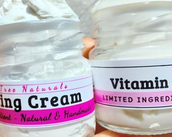 Handmade Face Cream Bundle: Firming + Vitamin C, Natural Skincare