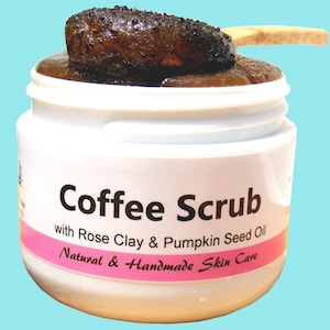 Exfoliating / Hydrating / Firming / Freshly Handmade / Facial Scrub 2oz / Coffee Scrub SALE Natural Skin Care image 1