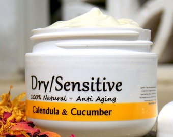 Calendula Cucumber Face Cream: Natural Healing Salve for Dry, Sensitive Skin