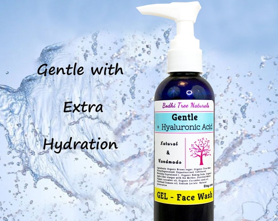 Freshly Handmade 4oz Hyaluronic Acid Face wash SALE / Natural Cleanser Anti aging - Gentle Cleanser Solution / All Skin Type