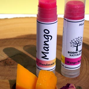 Clear BOGO Anti Aging/Mango Butter Lip Balm Hydrating Vitamin A&E / Natural Handmade Skin Care by Bodhi Tree Naturals image 10