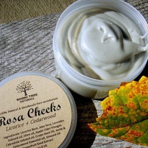 Rosa Cheeks Face Cream/ Anti Aging Moisturizer / Sensitive skin/ Natural Skin Care Handmade