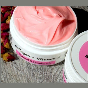 Vegan Collagen Face Cream: Natural Anti Aging Moisturizer, Eucommia Bark