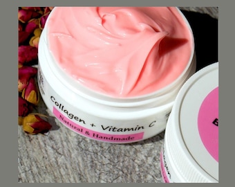 Vegan Collagen Face Cream: Natural Anti Aging Moisturizer, Eucommia Bark