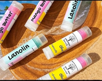 Mango Butter Lip Balm: Handmade Hydrating Vitamin A&E