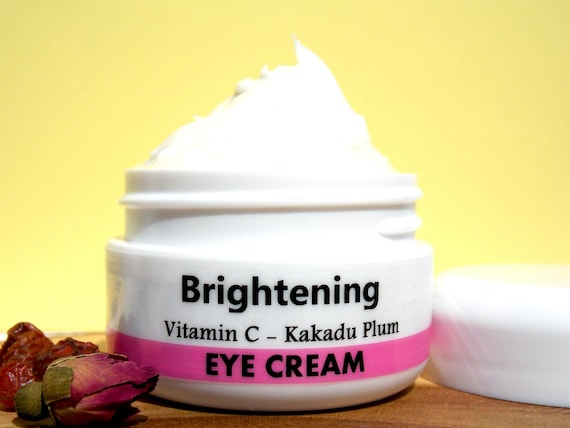 VITAMIN C / Glow EYE Cream - Anti Aging Night Moisturizer/ with Kakadu plum / Natural Handmade Skin Care