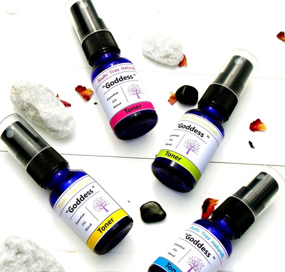 Collagen - Goddess Face Toner 2oz - Essential Oil Blend with Organic Rose oil & Hyaluronic Acid + Tamanu oil - Natural Handmade Skincare