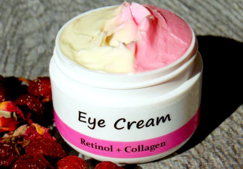 Anti Aging Eye Cream/Retinol Collagen with Rose Hips oil Eye wrinkle cream Non-GMO Collagen Handmade Natural SkinCare image 8