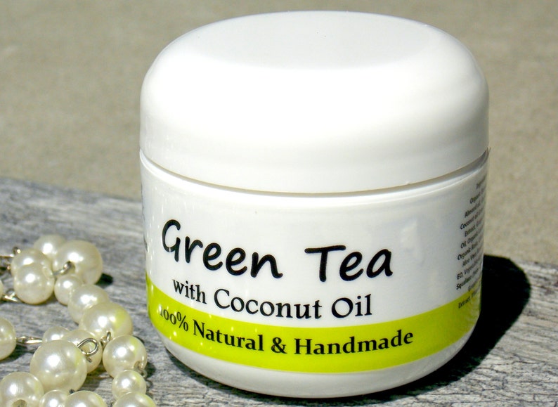 SPF30 Green Tea Oily/acne Skin Cream / Coconut Oil Tamanu Etsy