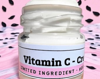 Face cream HIBISCUS Vitamin C Limited Ingredient Moisturizer - Handmade from Scratch