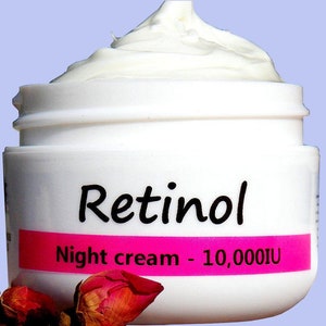 with Retinyl Palmitate _ Anti Aging Wrinkle cream non GMO _ Natural Handmade SkinCare image 1