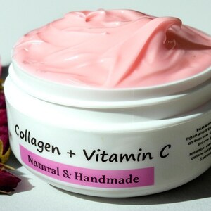 Vegan Collagen Face Cream: Natural Anti Aging Moisturizer, Eucommia Bark image 5
