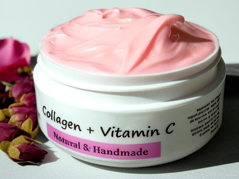 Vegan Collagen Face Cream: Natural Anti Aging Moisturizer, Eucommia Bark image 5