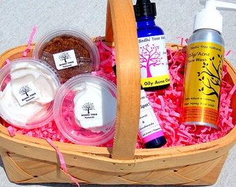Acne Sampler kit/Handmade/Acne kit - Acne system - Problem Prone kit - Clear skin System - 6 piece sampler Kit/ Natural SkinCare