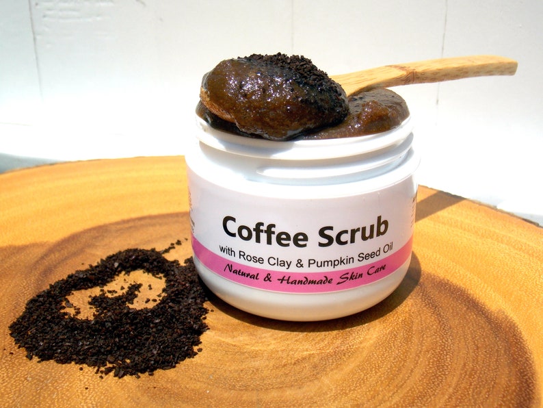 Exfoliating / Hydrating / Firming / Freshly Handmade / Facial Scrub 2oz / Coffee Scrub SALE Natural Skin Care image 8